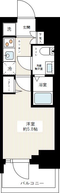 ＡＺＥＳＴ青砥Ⅱ 0202号室 間取り