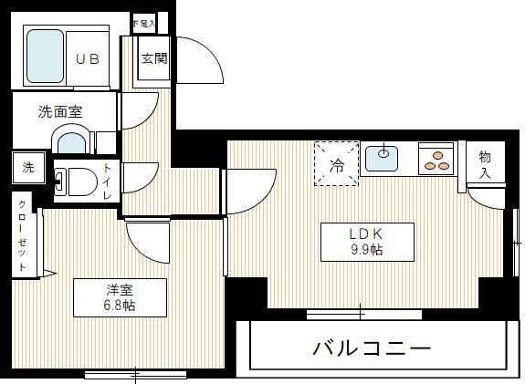 グランフォース綾瀬Ⅱ 1005号室 間取り