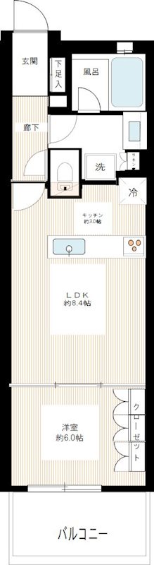 クオス鴨居白山レジデンス 0207号室 間取り