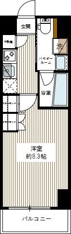 ＡＸＡＳ墨田ＡｓｙｌＣｏｕｒｔ 0402号室 間取り