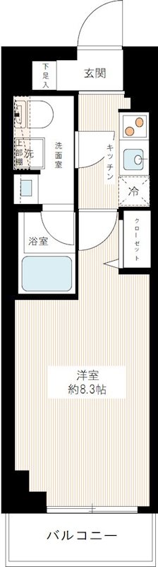 パティーナ東武練馬 0609号室 間取り