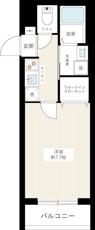 ハーモニーレジデンス東京サウスゲート 0406号室 間取り