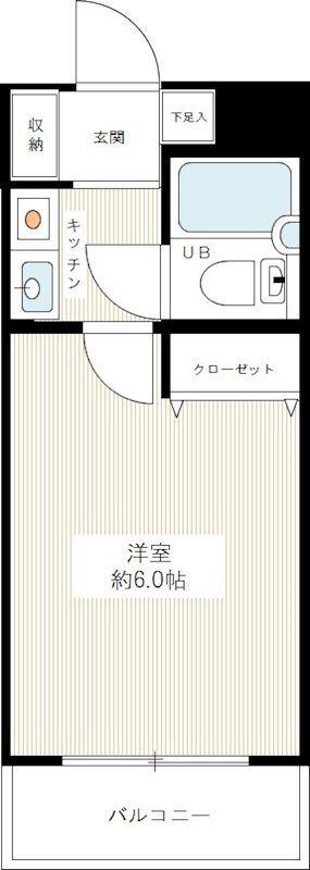 パークテラス塩焼 0310号室 間取り