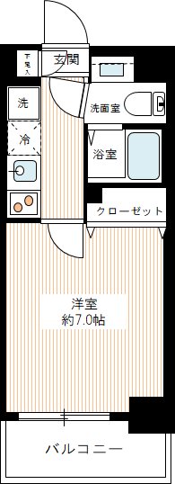 MAXIV西川口AZ 0701号室 間取り