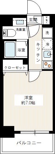 ＭＡＸＩＶ西川口ＡＺ 1004号室 間取り