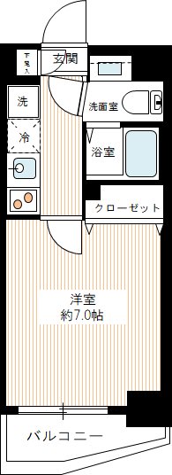 MAXIV西川口AZ 0805号室 間取り