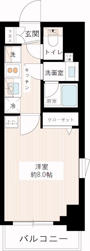 ＨＹ&rsquo;ｓ ａｖａｎｃｅｒ 王子神谷 0501号室 間取り