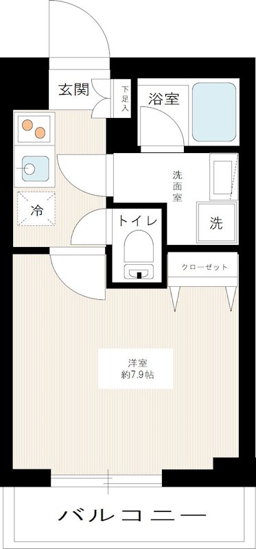 ARCOBALENO SAKURASHINMACHI 0105号室 間取り