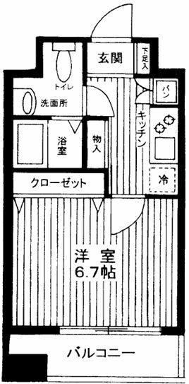 スパシエ田端 0402号室 間取り