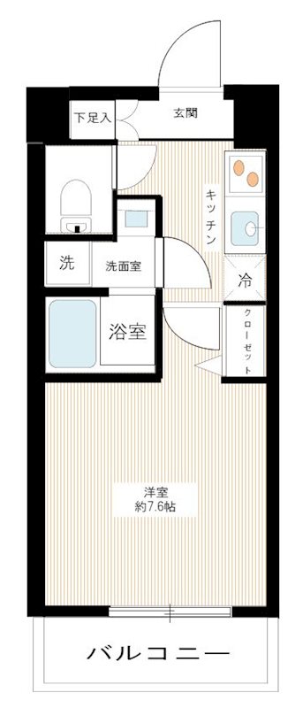 ＭＡＸＩＶ武蔵新城 0208号室 間取り