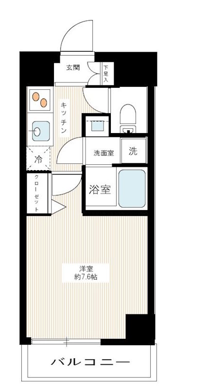 ＭＡＸＩＶ武蔵新城 0405号室 間取り