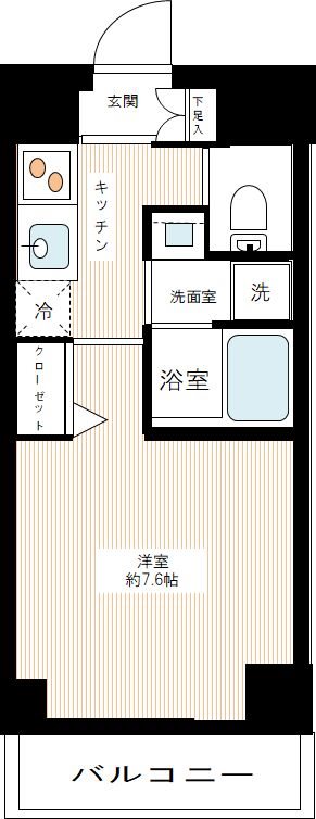 ＭＡＸＩＶ武蔵新城 0209号室 間取り