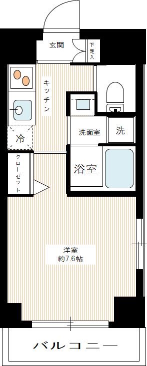 ＭＡＸＩＶ武蔵新城 0611号室 間取り