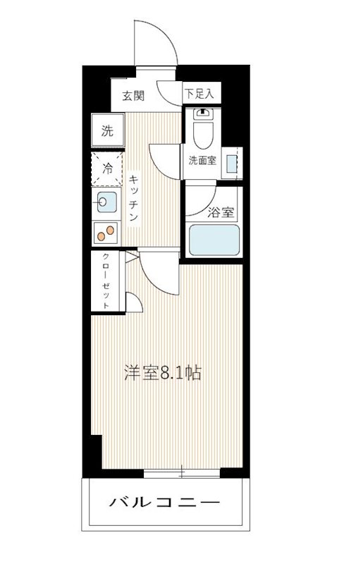 ＭＡＸＩＶ北糀谷 0101号室 間取り