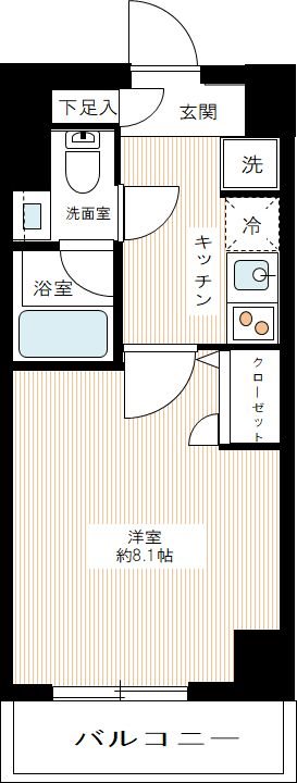 MAXIV北糀谷 0407号室 間取り