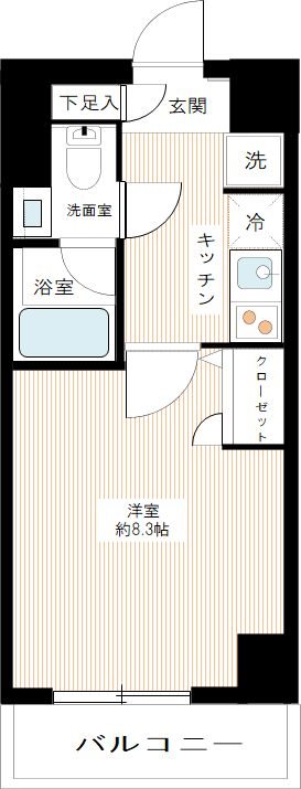 ＭＡＸＩＶ北糀谷 0504号室 間取り