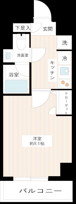 ＭＡＸＩＶ北糀谷 0505号室 間取り