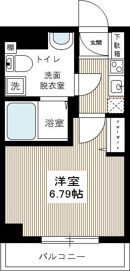 HY's YOKOHAMA LIGARE 0705号室 間取り