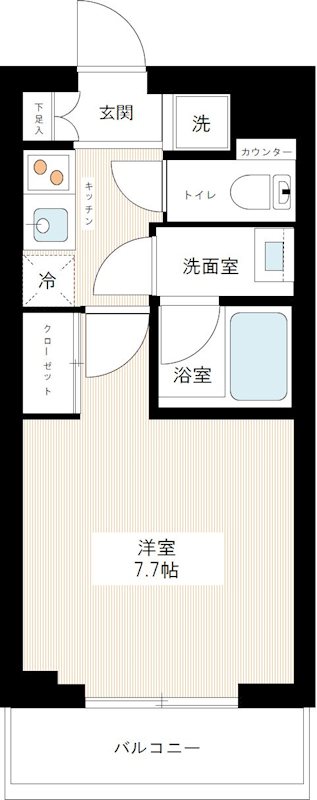 ＭＡＸＩＶ小竹向原 0302号室 間取り