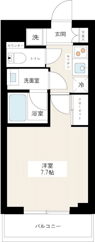 ＭＡＸＩＶ小竹向原 0108号室 間取り