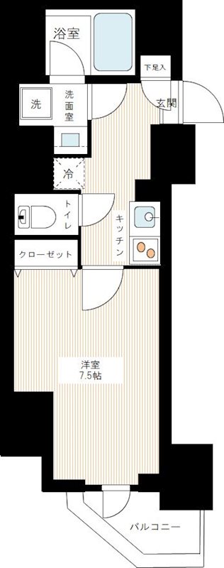 ハーモニーレジデンス大塚山手 0903号室 間取り