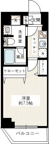 ＲＥＡＬＩＺＥ蒲田Ⅱ 0203号室 間取り