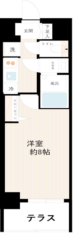 ＭＡＸＩＶ西大島 0101号室 間取り