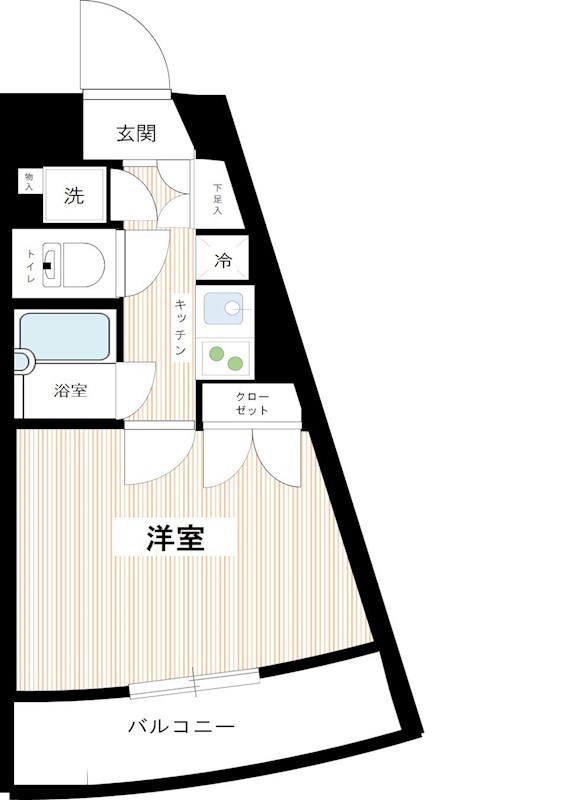 パレステュディオ大塚 0208号室 間取り