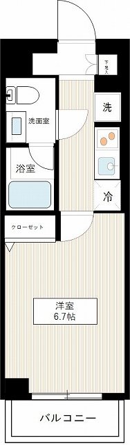 ＡＺＥＳＴ亀有Ⅱ 0103号室 間取り