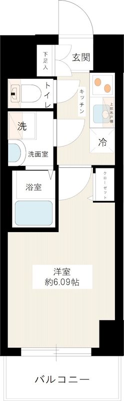 MAXIV八王子DUE 0307号室 間取り