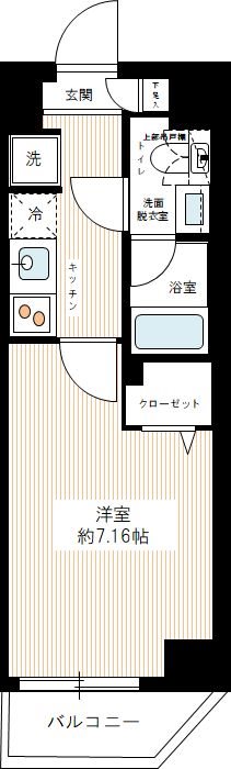 ＲＥＸＺＹ西川口ＡＺⅢ 0208号室 間取り