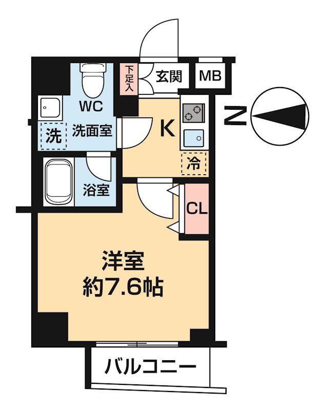 REALIZE蒲田Ⅲ 0503号室 間取り