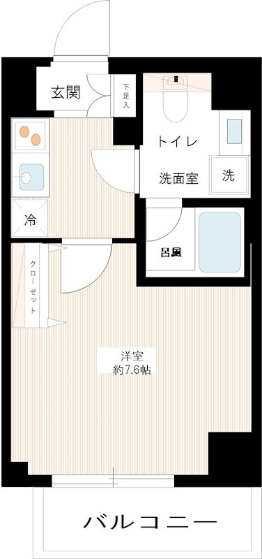 ＲＥＡＬＩＺＥ蒲田Ⅲ 0404号室 間取り