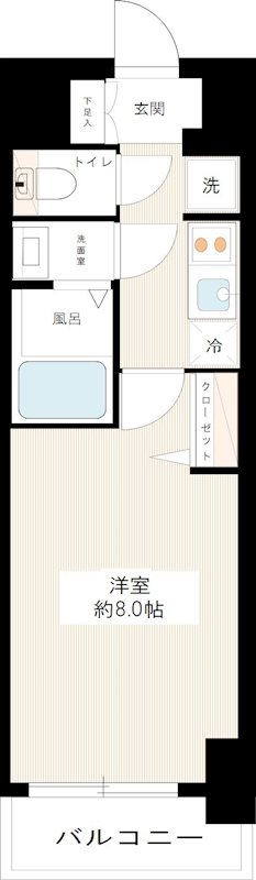 ＭＡＸＩＶ西大島 0404号室 間取り