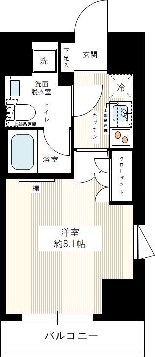 イアース練馬 0304号室 間取り