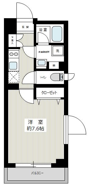 ＸＥＢＥＣ下丸子 0501号室 間取り