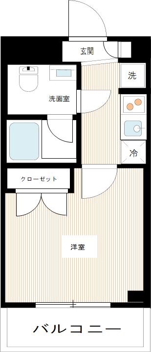 スカイコートルーベンス西早稲田 0502号室 間取り