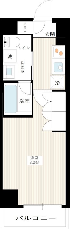 ＡＸＡＳ武蔵小山ＡＳＹＬＣＯＵＲＴ 0104号室 間取り