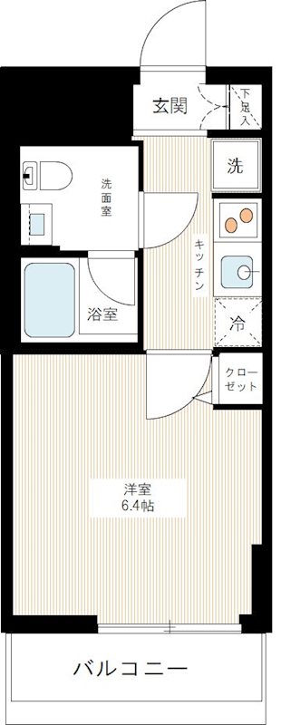 ハーモニーレジデンス品川荏原 0503号室 間取り