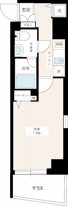 マキシヴ蒲田 0101号室 間取り