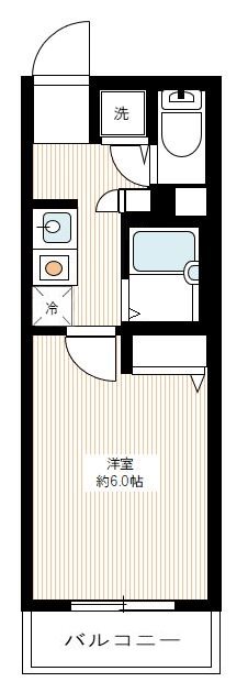 メインステージ日本橋小伝馬町 0905号室 間取り