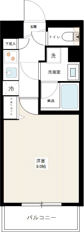 ルフレ グランデ多摩川 0101号室 間取り