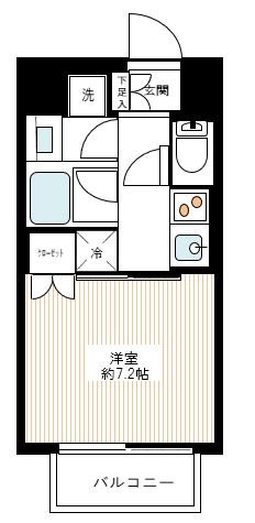 サンウッド錦糸町フラッツ 1307号室 間取り