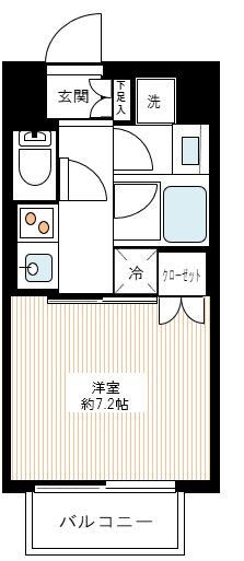 サンウッド錦糸町フラッツ 1005号室 間取り