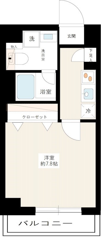 ＡＺＥＳＴ矢口渡 0101号室 間取り