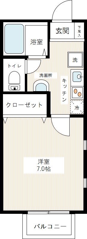 キャメル西川口 0201号室 間取り