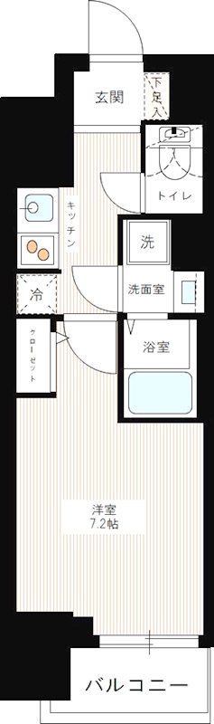 ＨＹ’ｓ三ノ輪 0708号室 間取り