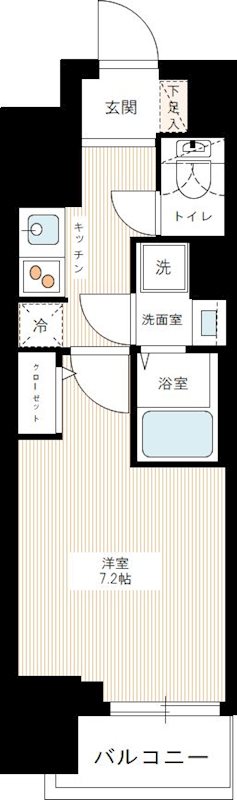HY's三ノ輪 1106号室 間取り