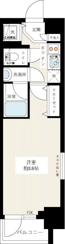 プレディアンスフォート錦糸町ＨＹ&rsquo;ｓ 0305号室 間取り