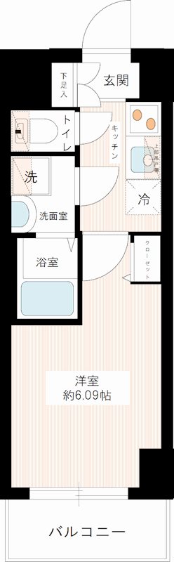 ＭＡＸＩＶ八王子ＤＵＥ 0601号室 間取り
